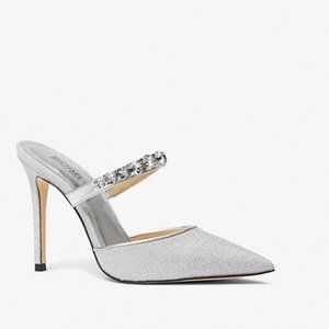 MICHAEL MICHAEL KORS JESSA EMBELLISHED GLITTER MULE NEW IN BOX SIZE 7.5